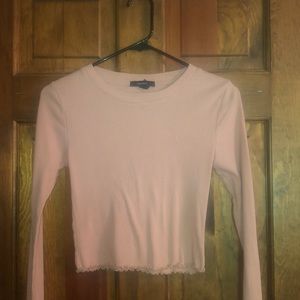 Long Sleeve lettuce edge tee